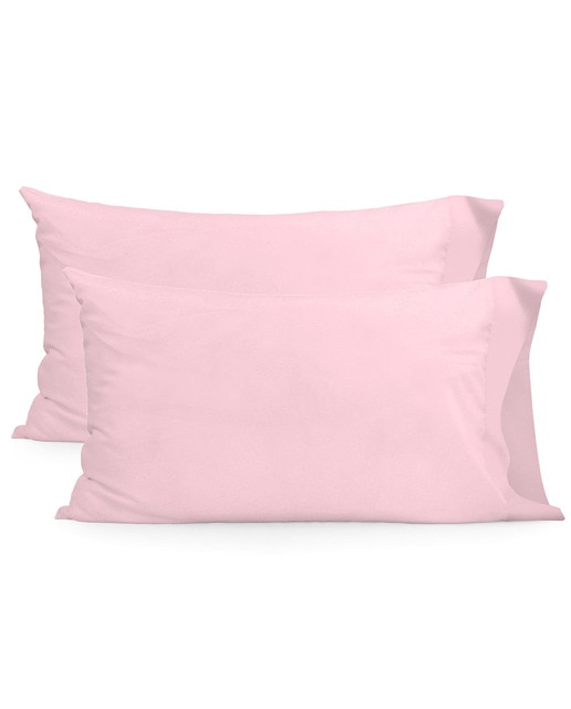 Pack 2 fundas almohada rosa palo