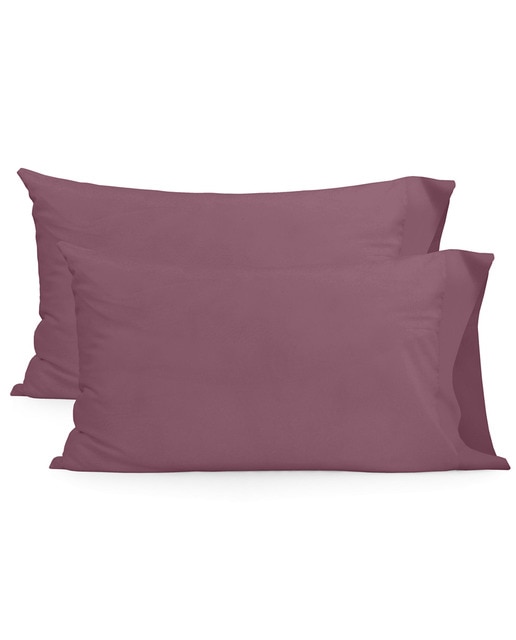 Pack 2 fundas almohada magenta