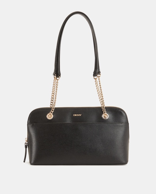 Black shoulder bag online with zip