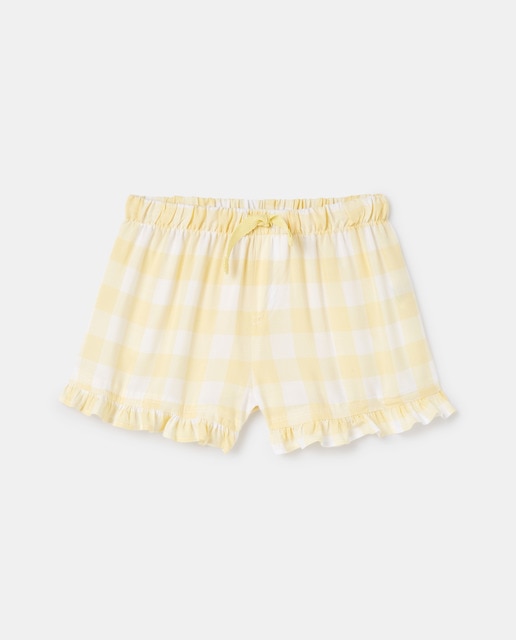 Girls' checked pyjama shorts · Children 