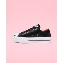 Converse Chuck Taylor All Star Lift Clean Platform Low Leather women's casual trainers