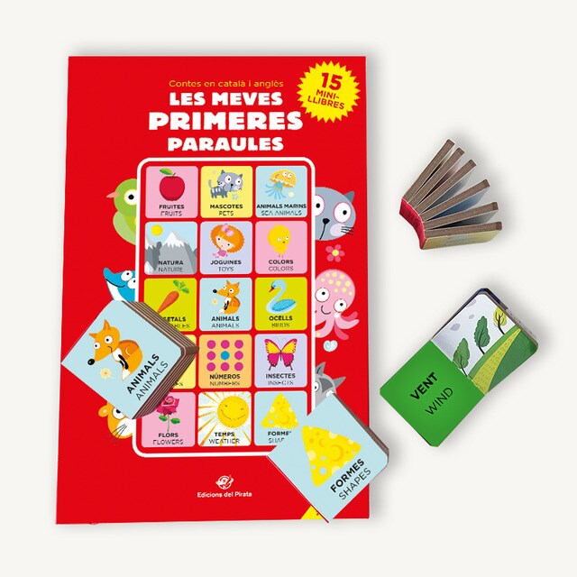 Imagem 0 de Les meves primeres paraules: Contes per a nadons - 15 minillibres per aprendre paraules & Diferents temàtiques, de cartró i contes apilables per juga