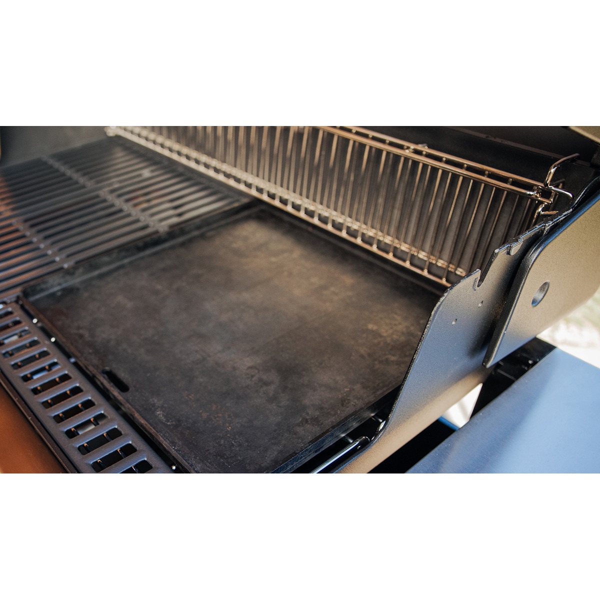 Chapa grande para barbecue Weber Preto-3