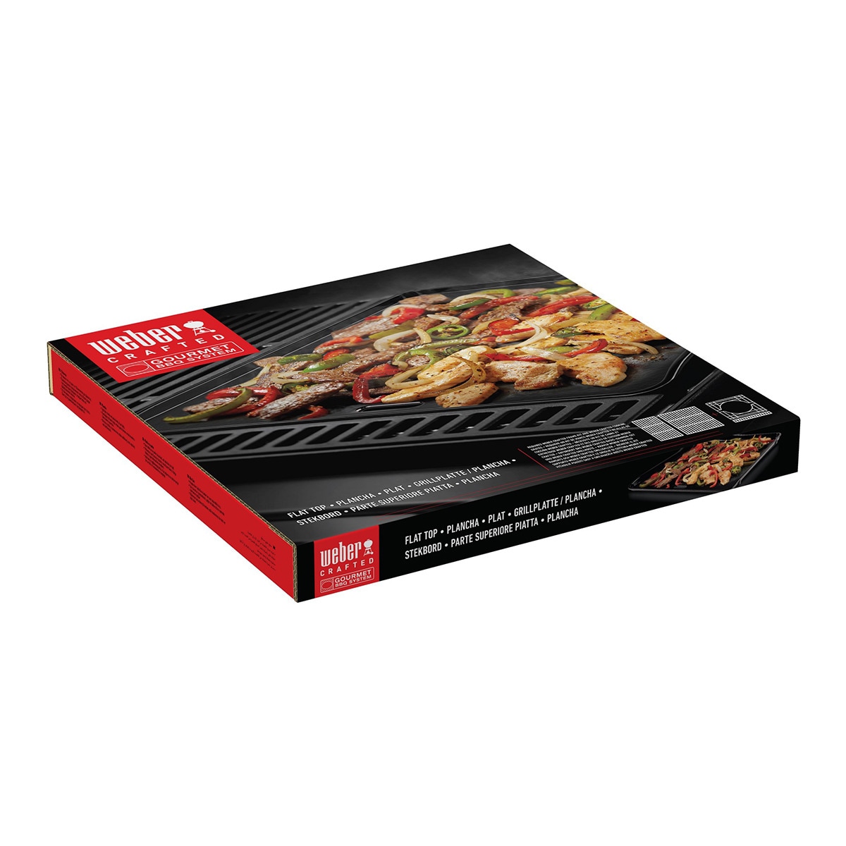 Chapa grande para barbecue Weber Preto-2