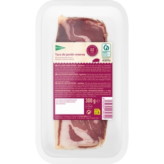 EL CORTE INGLES Getrockneter Schinkenblock Reserva mindestens 12 Monate gereift Stoß 300 g