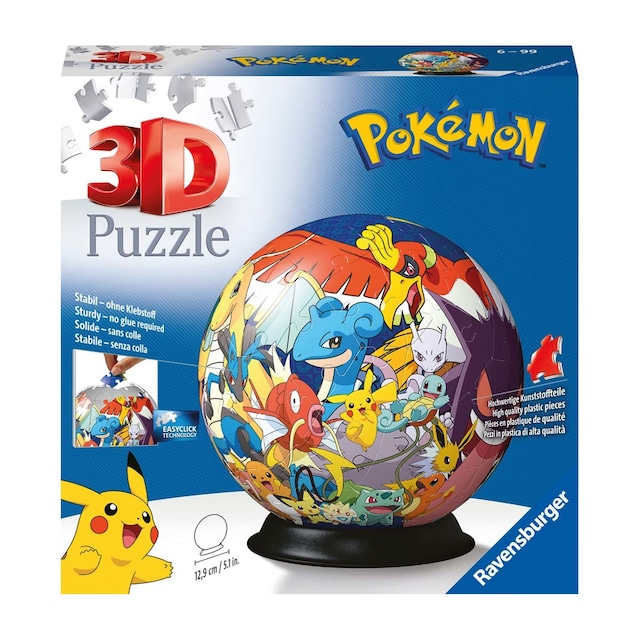 Puzzleball 3D 72 piezas Pokemon