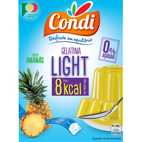 Gelatina Light Ananás embalagem 30 g