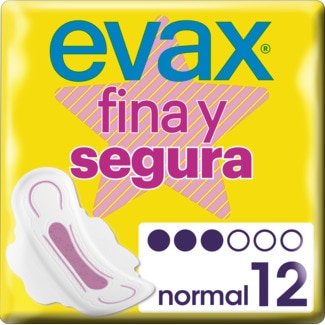 Evax Pensos Higiénicos Normal com Abas Fina & Segura embalagem 12 unidades