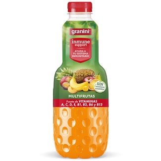 Néctar de multifrutas 0% azúcares añadidos con 11 vitaminas botella 1 l - Granini