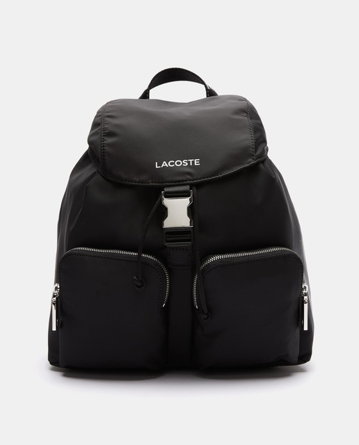 Black nylon backpack with flap · Women's fashion · El Corte Inglés