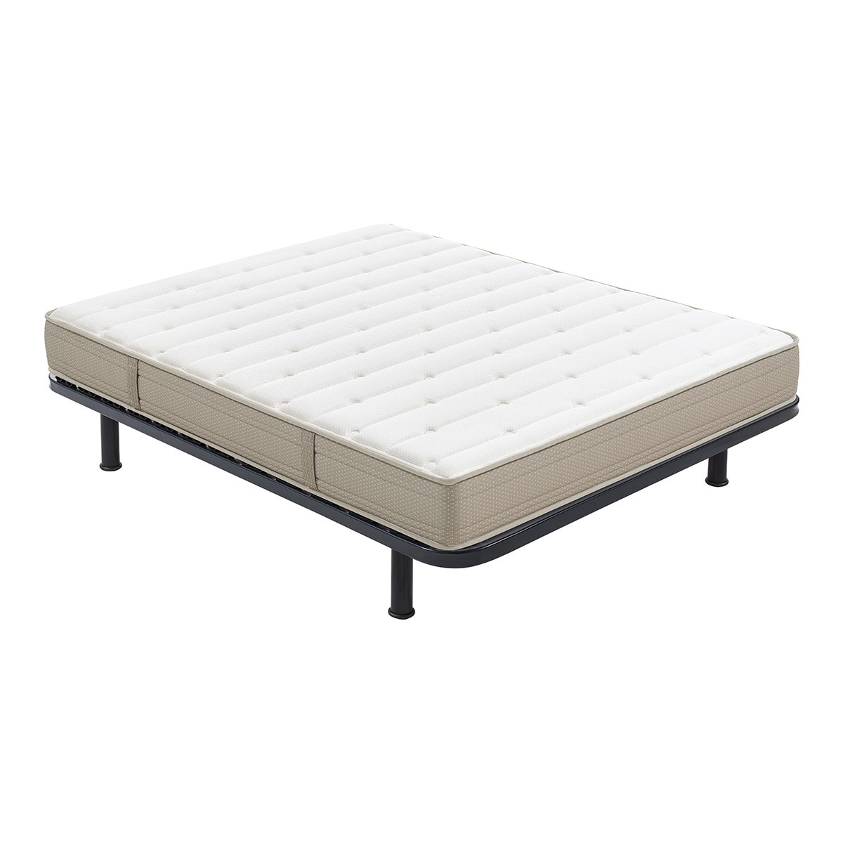 El Corte Inglés - Nuestro Mejor Precio - Conjunto colchón HR + Somier fijo + Patas VSC20 V2 Som Nuestro Mejor Precio - El Corte Inglés.