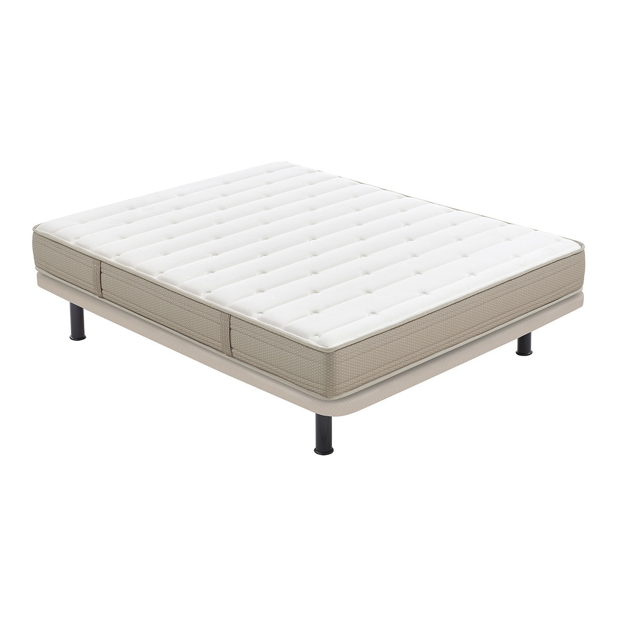 El Corte Inglés - Nuestro Mejor Precio - Conjunto colchón HR + Base tapizada + Patas VSC20 V2 Tap Nuestro Mejor Precio - El Corte Inglés.