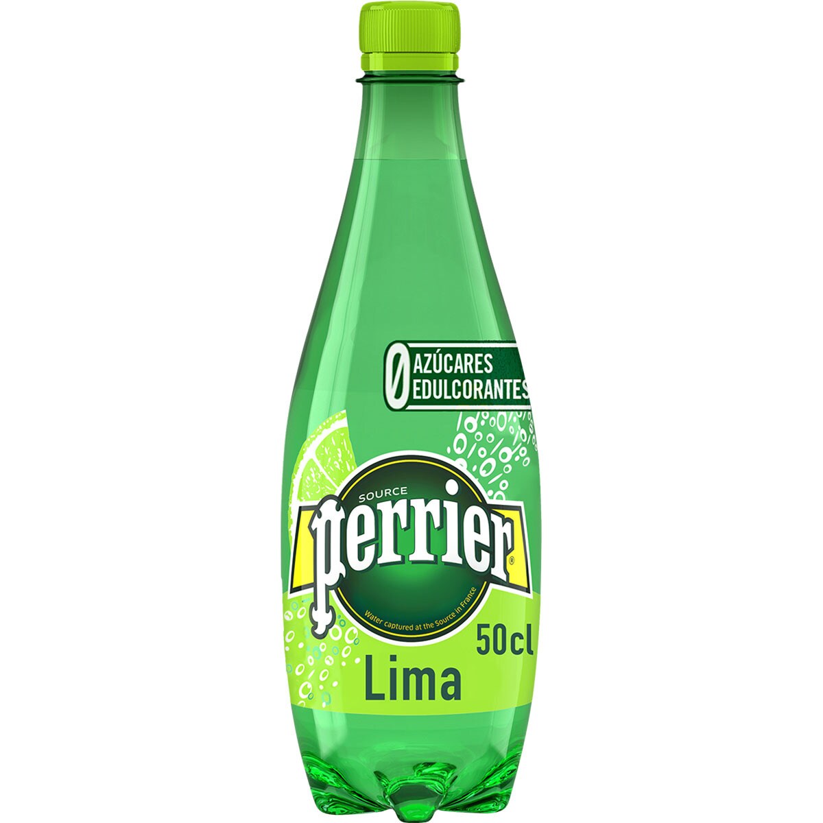 Lime flavour sparkling mineral water bottle 50 cl · PERRIER
