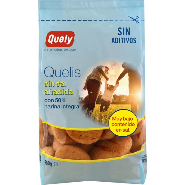 QUELY Quelis integrales sin sal bolsa 350 g