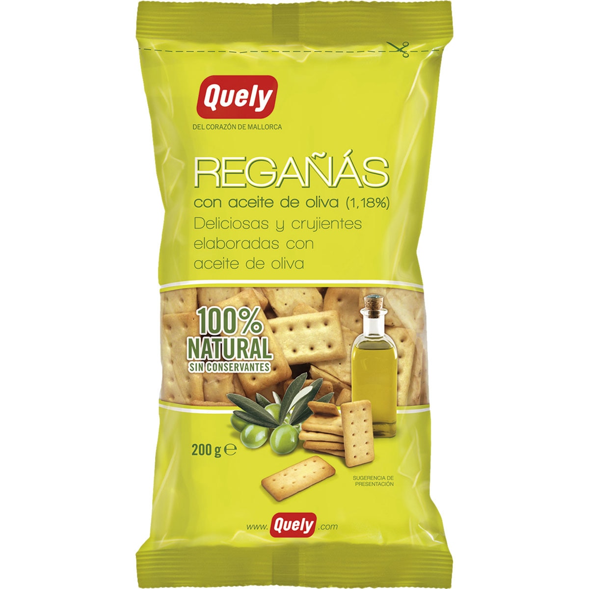regañás con aceite de oliva