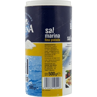 Sal marina fina yodada bote 500 g - La Ballena