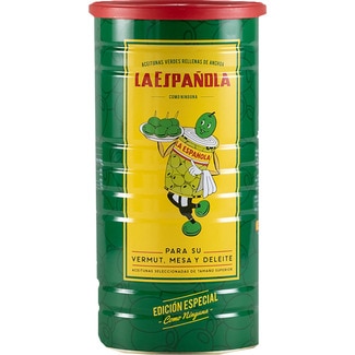 LA ESPAÑOLA Special Edition anchovy-stuffed green olives tin 600 drained weight g