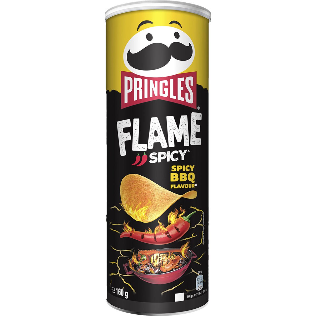 Buy Flame Spiy Bbq Ried Potato Snak Spiy Areue Lavour Tin 160 G 