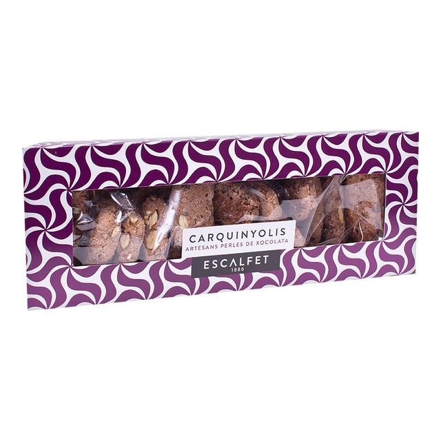 Carquinyolis artisanaux aux perles de chocolat Escalfet