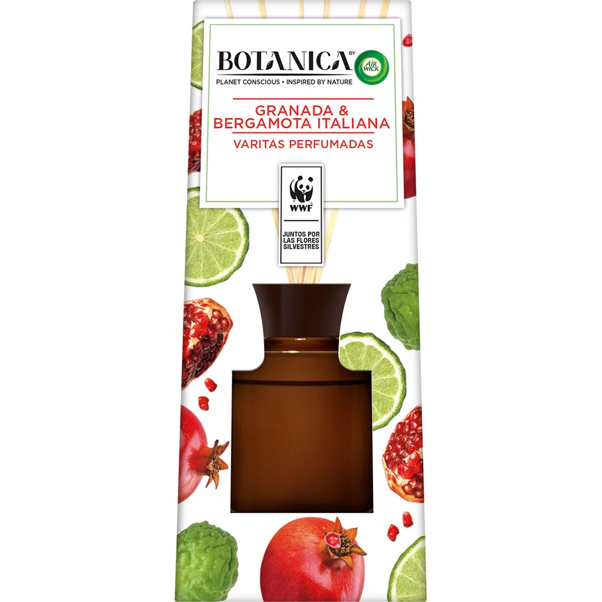 Buy Granada & Italian Bergamot scented air freshener sticks jar 80 ml · BOTANICA · Supermercado