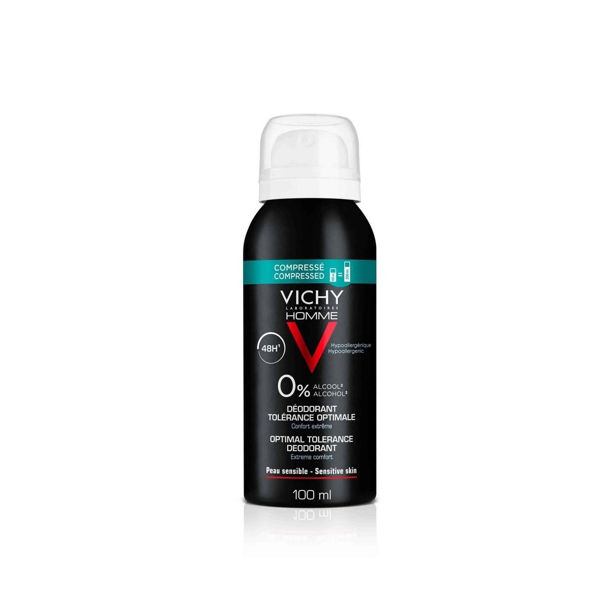 Imagem 0 de Desodorizante em Spray hipoalergénico 48h Tolerância Ótima 100ml Vichy Homme