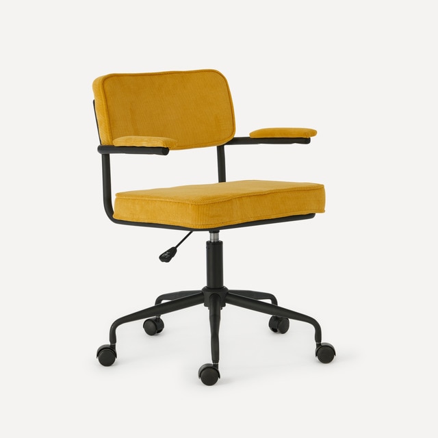 Silla de escritorio tapizada en pana Ruperta Room - El Corte Inglés