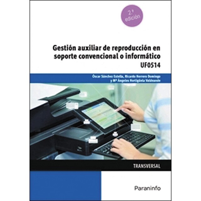 Gestión auxiliar de reproducción en soporte convencional o informático