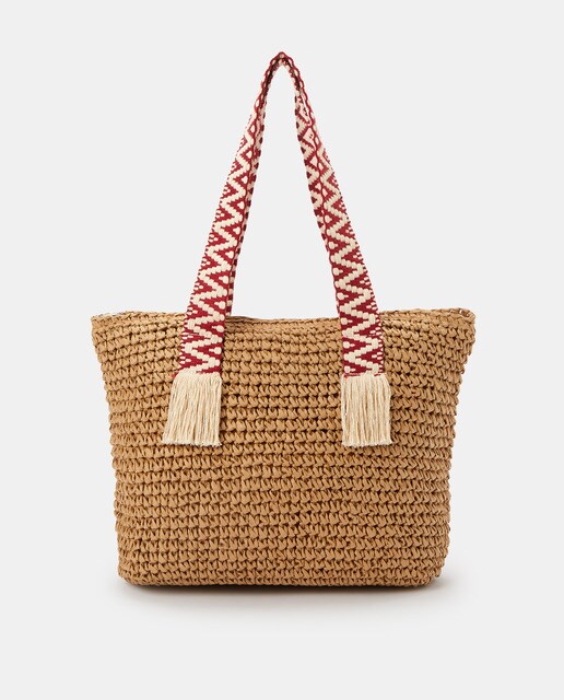 Women's tan webbing shopping bag · Women's fashion · El Corte Inglés