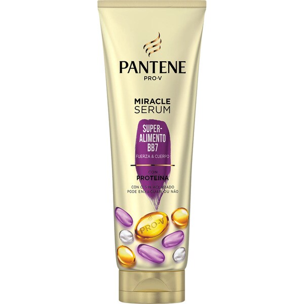 PANTENE PRO-V serúm Miracle Superalimento BB7 fuerza y cuerpo con o sin aclarado con proteína tubo 200 ml