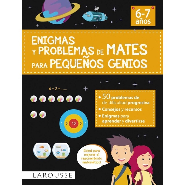 Enigmas y problemas de mates para pequeños genios (7-8 años)