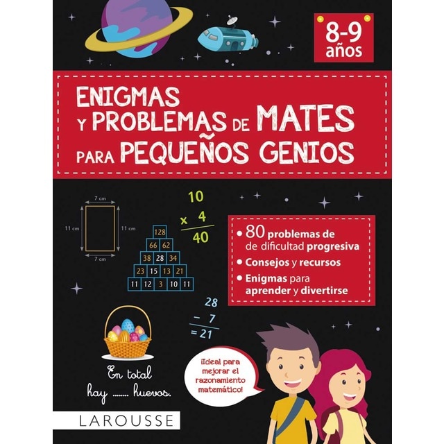 Enigmas y problemas de mates para pequeños genios (8-9 años) (Tapa blanda)