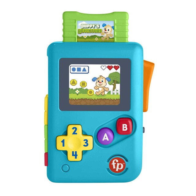 Fisher-Price Ríe y aprende Miniconsola retro de aprendizaje