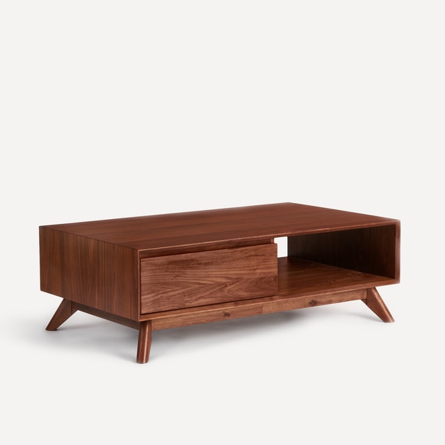 Mesa de centro de madera de nogal Anton Room- El Corte Inglés