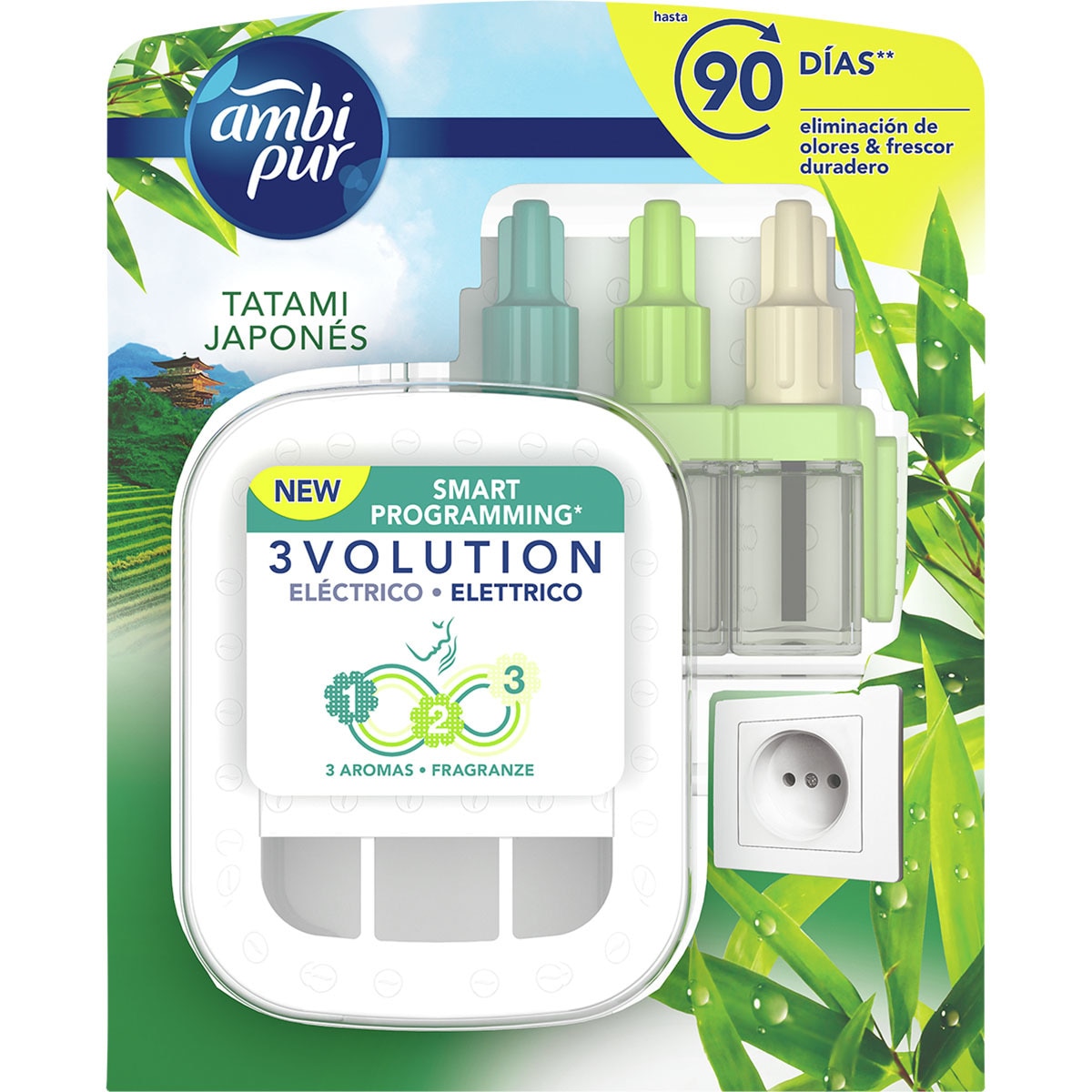 Japanese Tatami 3 fragrance electric air freshener device + refill