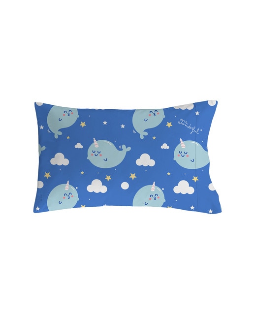 Almohada narval azul