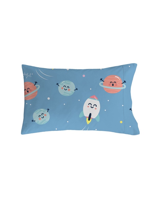 Almohada planetas azul