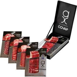 ALTA EXPRESION Alta Expresión Luxury-Set mit Eichelmastschinken und Lende 100% vom Iberischen Schwein Karton 350 g + Chorizo & Salchichón vom iberischen Schwein aus Eichelmast 4x70g Blister 350g