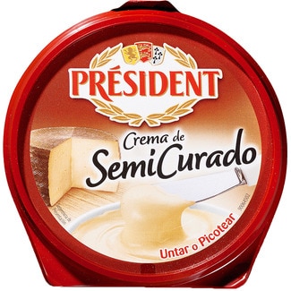 Président Queijo Creme Semi Curado embalagem 125 g