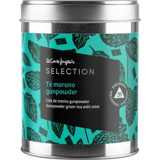 EL CORTE INGLES SELECTION Maurischer Tee grüner Tee mit Pfefferminz und Minze Dose 20 Tütchen Pyramiden
