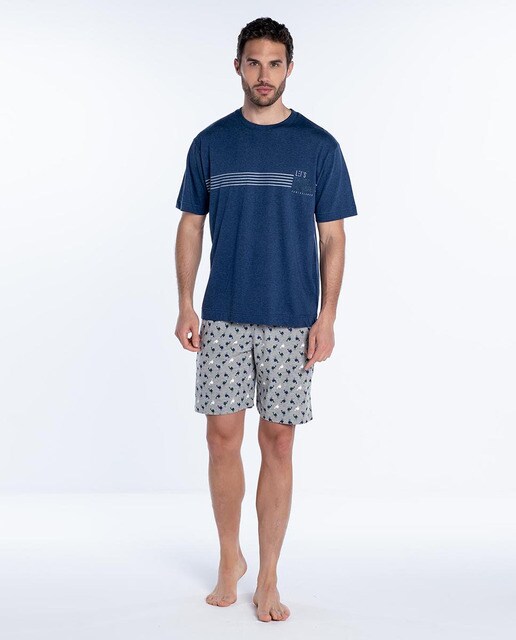 Men's short blue pyjamas · Men's 