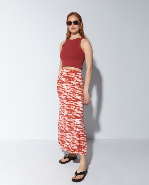 Long skirt with slits · Women's fashion · El Corte Inglés