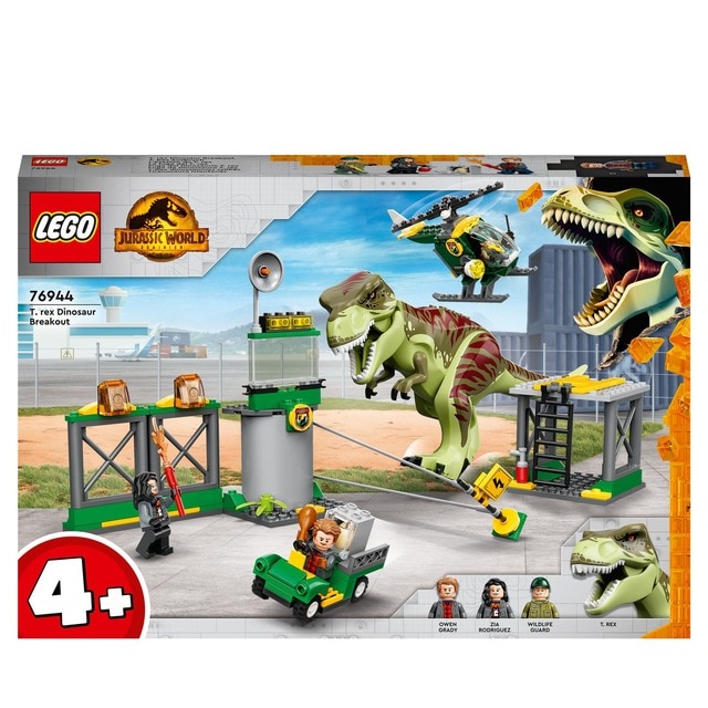 Juguete de Construcción Fuga del Dinosaurio T. Rex con Helicóptero LEGO  Jurassic World · LEGO · El Corte Inglés