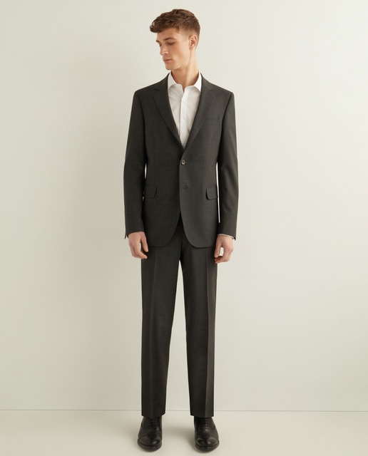 Florentino - Pantalón de vestir gris de hombre.