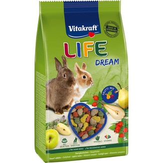 VITAKRAFT Life Dream alimento para conejos con frutas envase 800 g