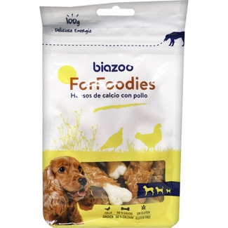 BIAZOO For Foodies Knochen mit Kalzium aus Hühnchen für Hunde Behälter 100 g