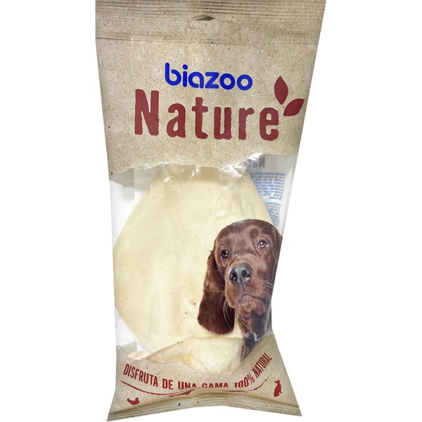 dog snack bleached beef ear container 25 g