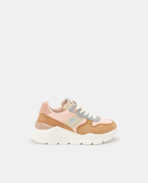 camel chunky trainers