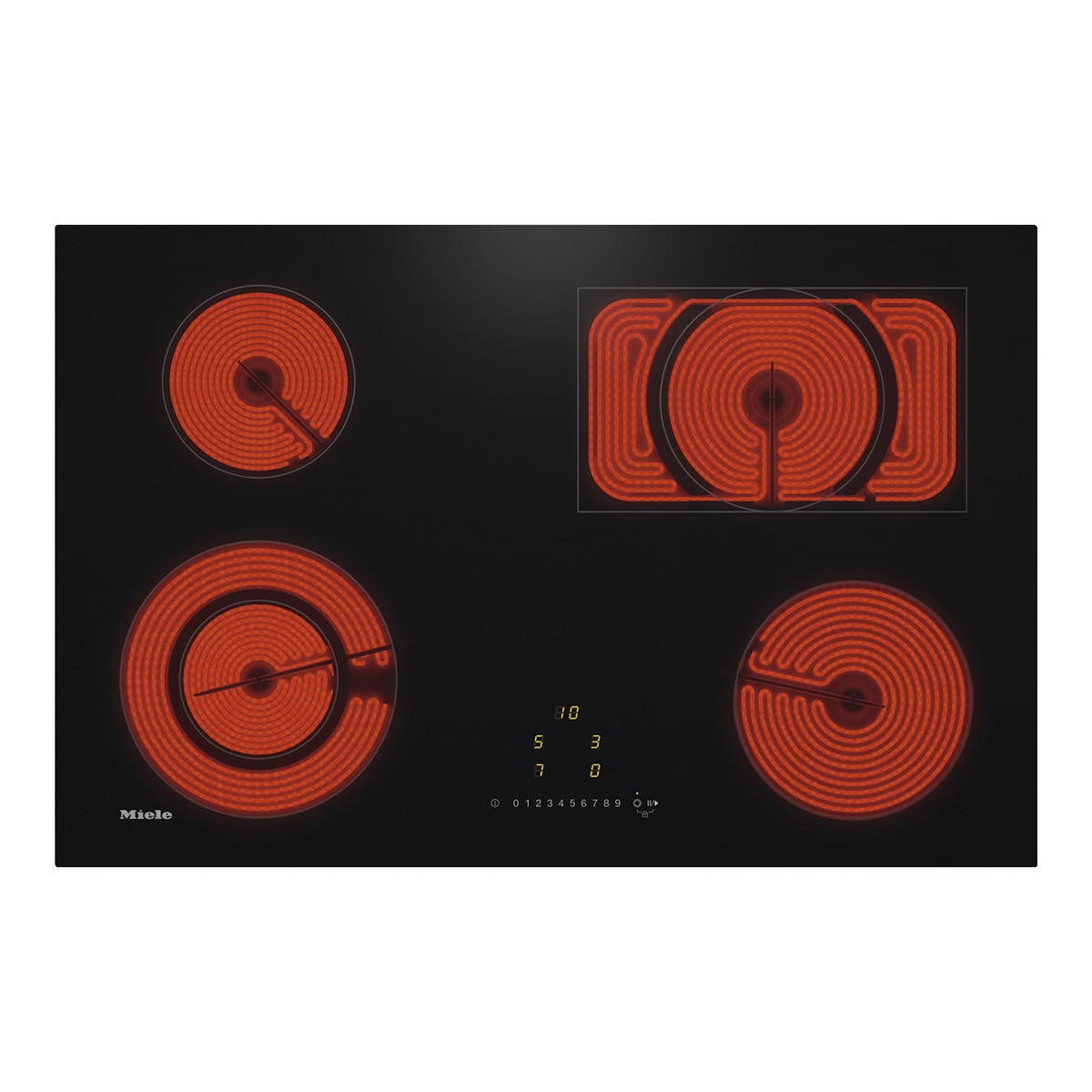 Miele – Placa vitrocerámica Miele 4 zonas de cocción – KM 6523 FL.