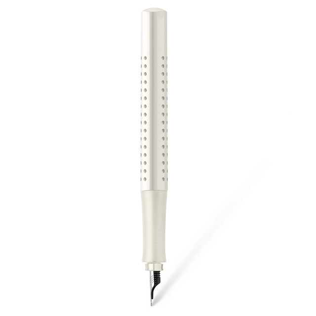 Estilográfica Faber-Castell Grip 2010 HARMONY Trazo M Blanco.