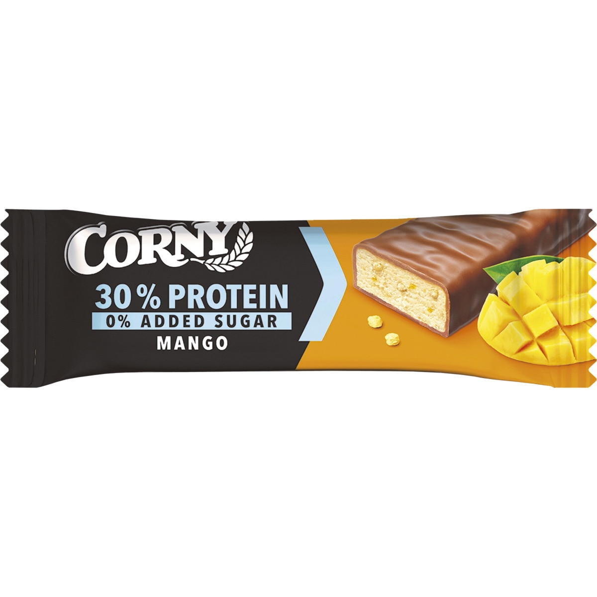 Protein mango bar 30 protein 0 added sugar container 50 g · CORNY